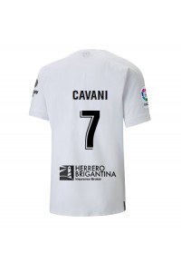 Valencia Edinson Cavani #7 Voetbaltruitje Thuis tenue 2022-23 Korte Mouw